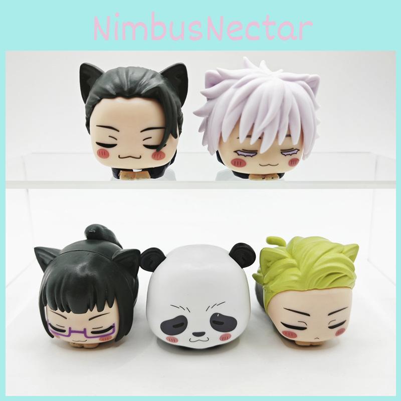 Jujutsu Kaisen Пижама с кошачьими ушками Модель торта-машинки ПВХ Сборный набор Коллекционный сюрприз-бокс для фанатов аниме