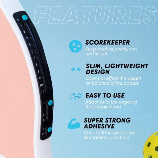 2 шт. Счётчик для пиклбола для ракеток, паддлов, мини-теннисных ракеток, маленький счётчик очков, счётчик для записи очков