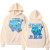 Cartoon Derpy Tiger KPop Demon Hunters Hoodie Men Women Fall Winter Long Sleeve Oversized Fleece Casual Sweatshirts