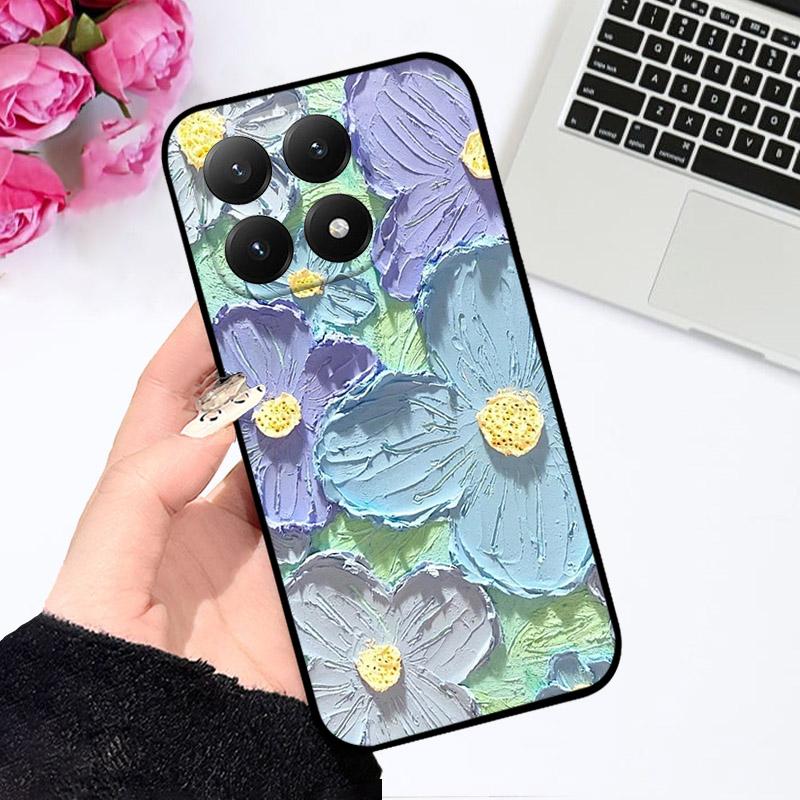 Чехол для Xiaomi 15T Модный чехол для телефона с масляной живописью Для чехлов Xiaomi 15T 15 T Мягкий ТПУ Силиконовый Полностью защитный Ударопрочный Capa
