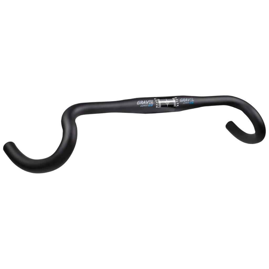 GORIX Карбоновая ручка Руль с дропами Руль с расширением Легкий материал из углеродного волокна Широкий конец Грэвел Легкий руль Руль для шоссейного велосипеда Велосипедный руль Грэвел