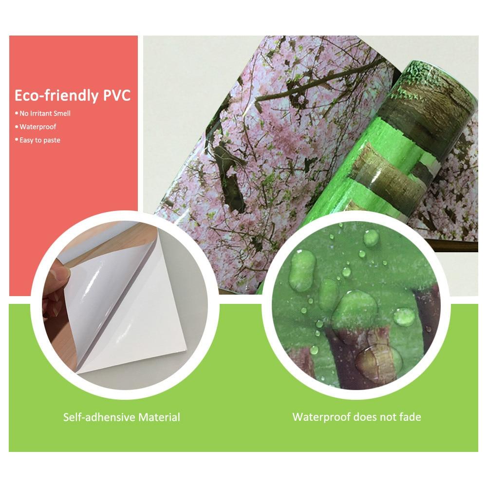 Landscape Door Stickers 3D Removable Vinilos Para Puertas Adhesive Wallpaper Art Murals for Doors Bibliotheque Modern Home Decor