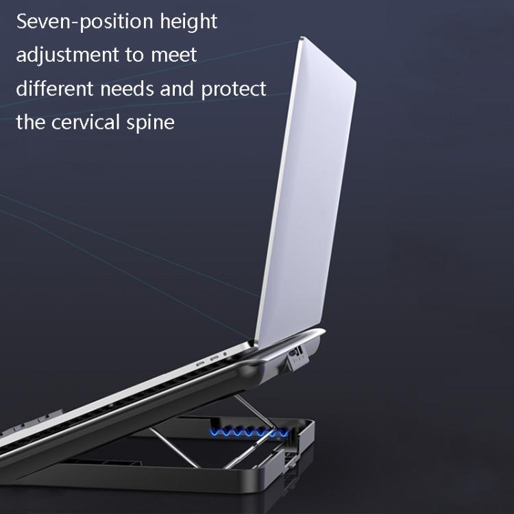 Silent Aluminum Alloy Cooling Pad for Laptop and Tablet
