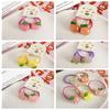 Peach Kids Ponytail Holder Strawberry Fruit Hair Rope Japanese Children Hair Scrunchies  Party