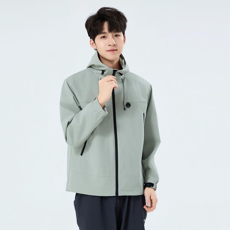 2025 Весенняя Уличная Модная Ветровка с Капюшоном для Пар - Стильная Куртка для Пеших Прогулок и Альпинизма