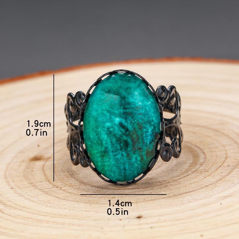 Новые готические кольца-камеи для женщин, девушек, модные украшения для колдовства, аксессуары, подарок, тайна, яд, вампир, регулируемое кольцо