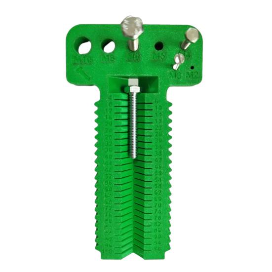 Screw Measuring Tool Heavy Duty Ergonomic High Precision M2-M10 4-100mm Length Screw Nut Bolt Measurement Gauge Tools