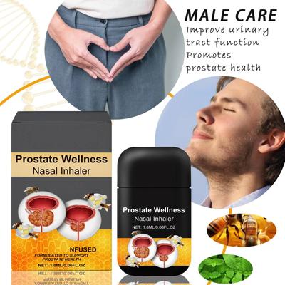 Здоровье простаты Назальный ингалятор Очищение носовых ходов Ежедневный назальный спрей Мягкий уход за мужским дискомфортом 1,8 мл