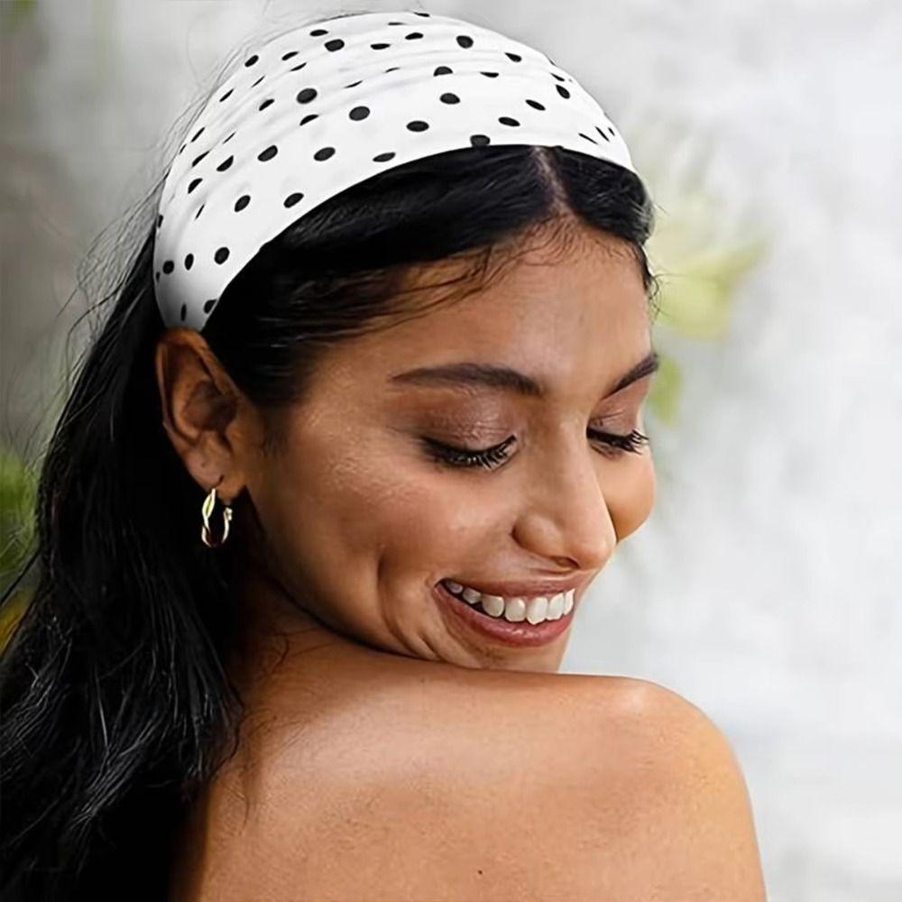 Sweat-absorbent Makeup Headband Elastic Women's Hairband New Yoga Headband
