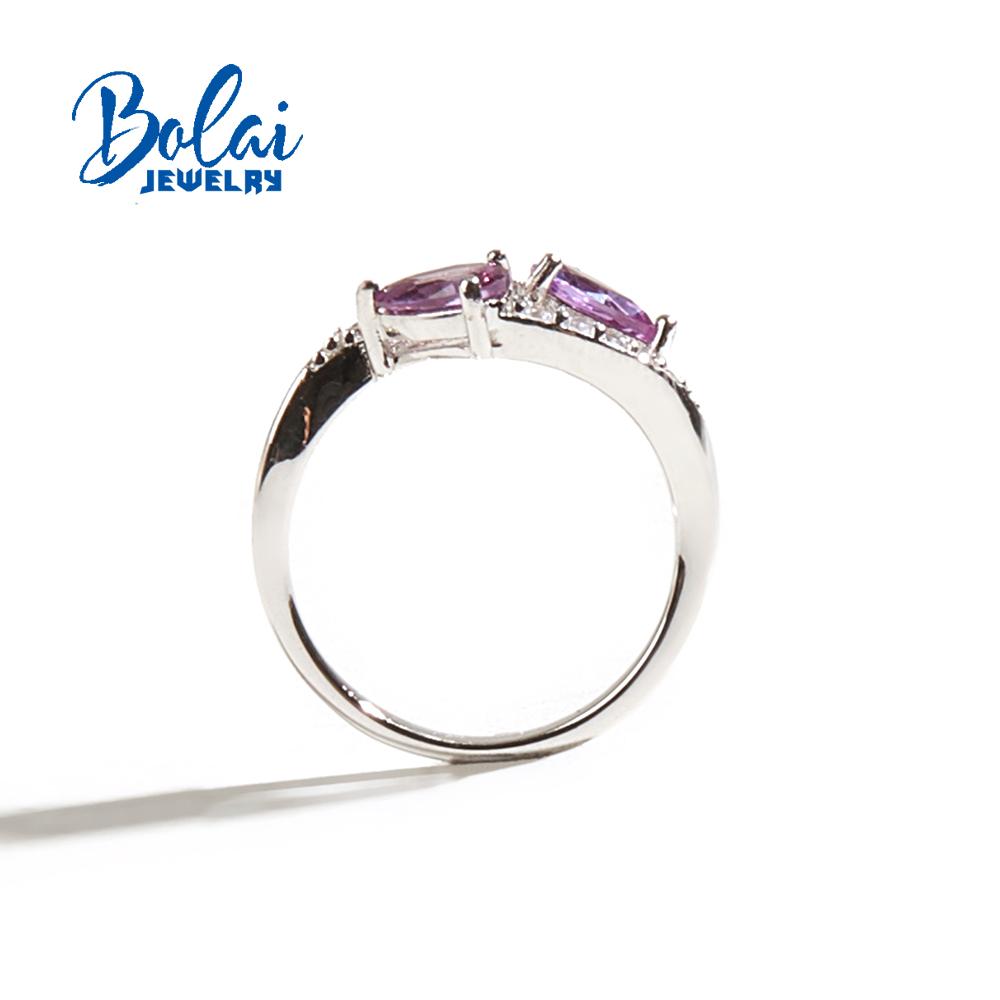 Кольцо из стерлингового серебра 925 пробы с сапфиром, меняющим цвет, ювелирные изделия с драгоценными камнями для женщин, хороший подарок