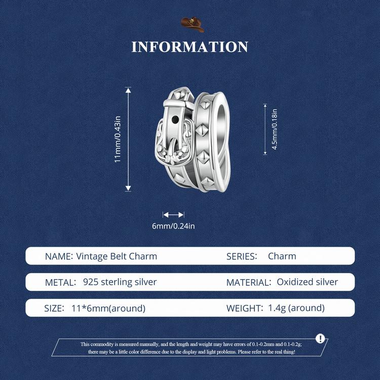 WOSTU Ковбойская шляпа из стерлингового серебра 925 пробы, очаровательные бусины, ковбойские кожаные сапоги, подвеска для браслета, ювелирные изделия своими руками