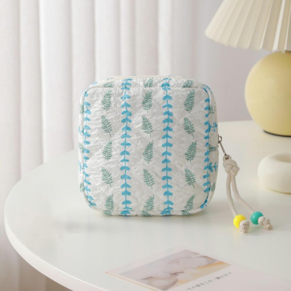 Принт Цветочный Косметичка Органайзер для Губной Помады и Макияжа Чехол Сумочка для Хранения Гигиенических Прокладок Дорожная Сумка для Хранения Наушников и Монет