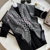 Decorative Simple Texture Silk Scarf Women'S New Style Spring And Autumn Summer Fashion Versatile Headscarf Work Scarf