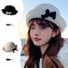 Wool Fisherman's Hat Autumn And Winter Retro Basin Hat Elegant Temperament Celebrity Hat Fashion Women's Hat Bow Hat