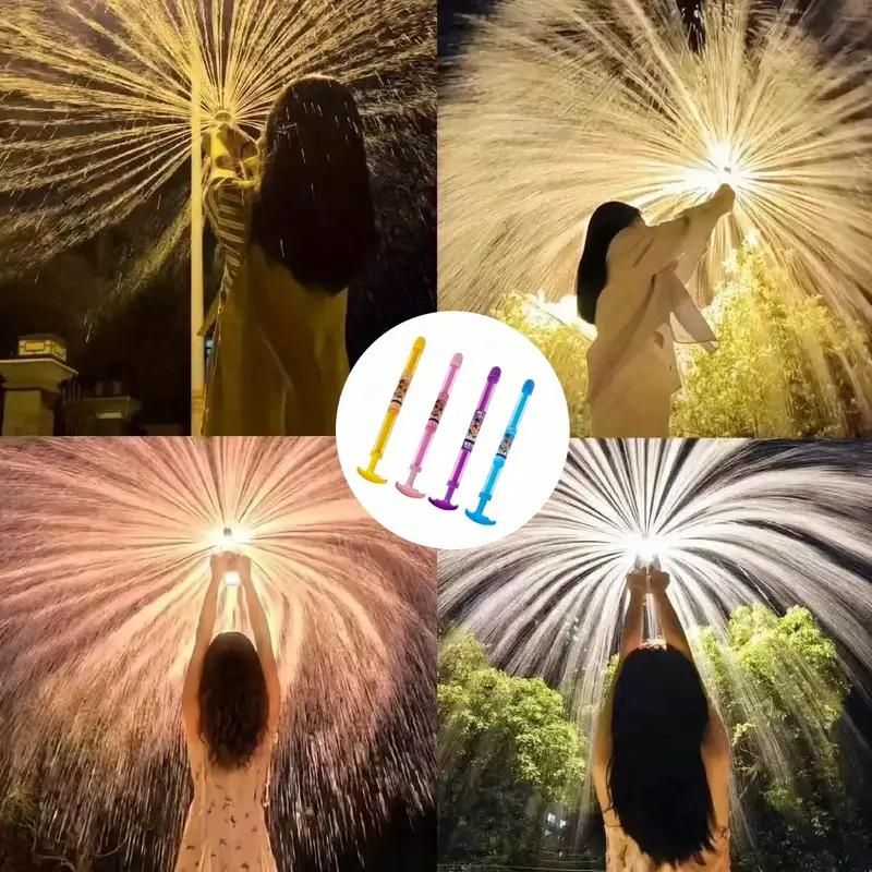 Брызгалка в виде фейерверка, новые фейерверки 2025 года, романтический реквизит для фотосъемки фейерверков, напорная водяная брызгалка, игры для вечерней вечеринки, реквизит для фотосъемки на вечеринке у бассейна