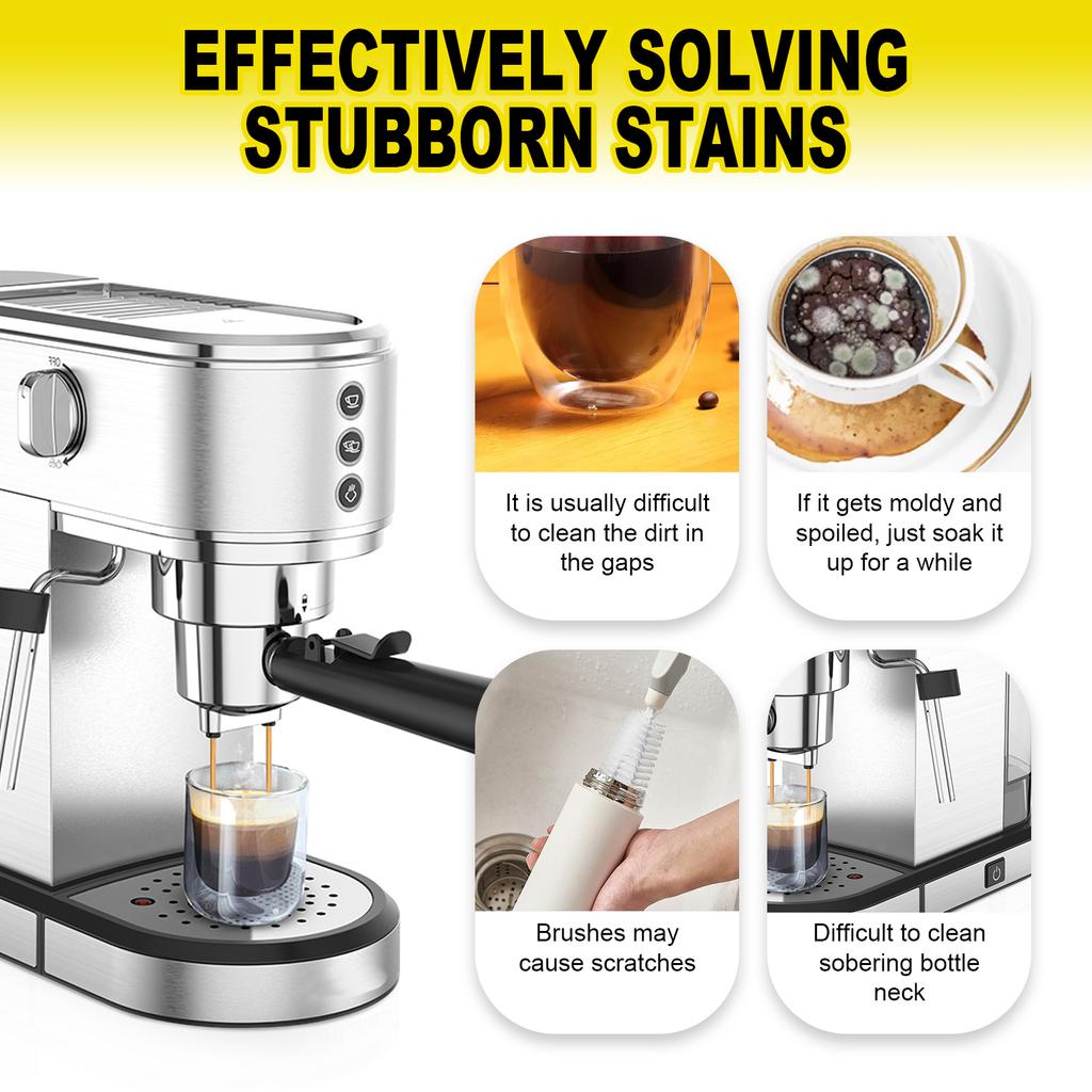 JUE-FISH Шипучие таблетки для очистки пятен от кофе для чистки чайных чашек Кофейные чашки Посуда Таблетки для чистки пятен от кофе