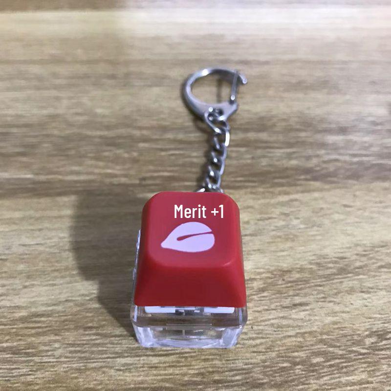 Светящийся деревянный колпачок для клавиши в виде рыбки, брелок для клавиатуры с функцией накопления заслуг и декомпрессии