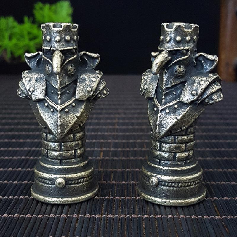 1 шт., Орнамент «Череп с мечом и щитом», Домашнее украшение, Настольный орнамент, Игрушка/Поделка на Хэллоуин