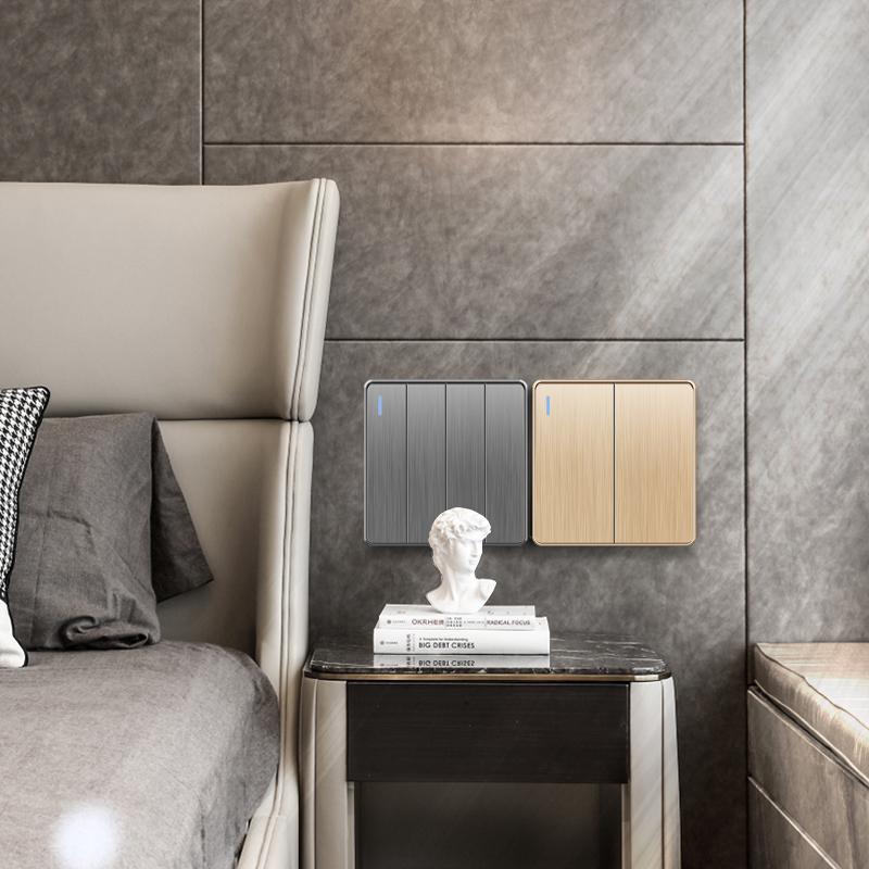 86 Тип британский стандарт настенный выключатель света 16A матовая панель ВКЛ ВЫКЛ домашний выключатель питания клавишный 1/2/3/4 Gang 1/2Way