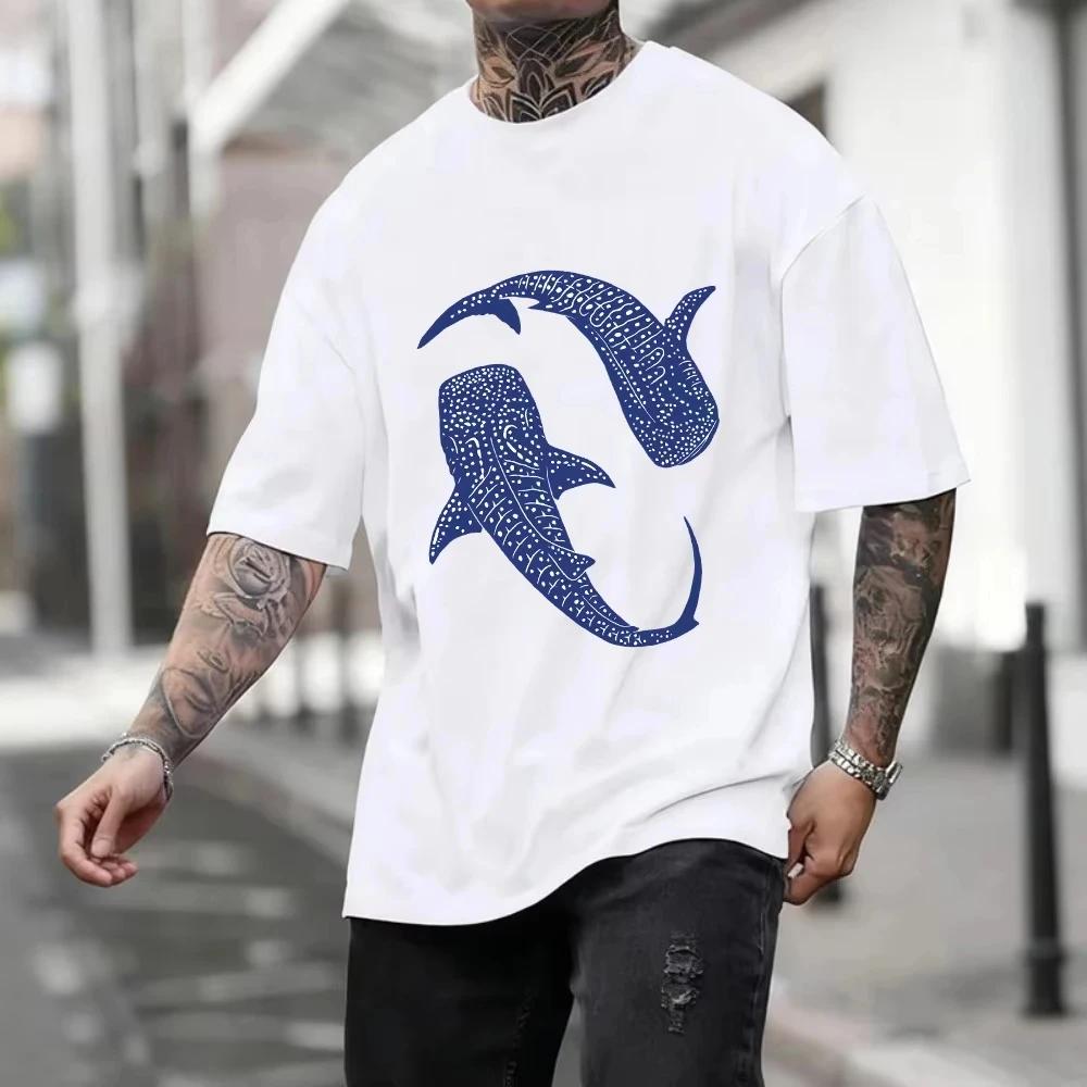 Protecting Marine Life Unisexs Womens Pure Cotton TShirt Casual Short Sleeved Cotton Sportswear Summer Round Neck Sweatshirt
