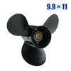 3R0B645230 Propeller, 9.9x11 For Tohatsu for Mercury for Nissan 25HP 28HP 30HP Outboard Boats, Aluminum Alloy Material, 10 Spline