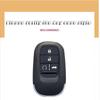 Leather Car Key Case Cover Shell Fob Accessories For Honda 2022 2023 2024 Accord Civic HR-V CR-V Pilot Sport SI EX EX-L Keychain