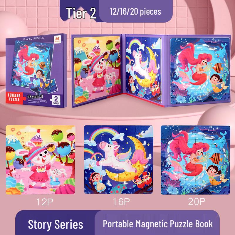 Magnetic Puzzle Set - Educational Toy for Children Aged 2-6