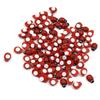 100Pcs Mini Wooden Ladybird Ladybug Self-adhesive Sticker Children Painted DIY Crafts Fairy Garden Figurine Miniature Home Decor
