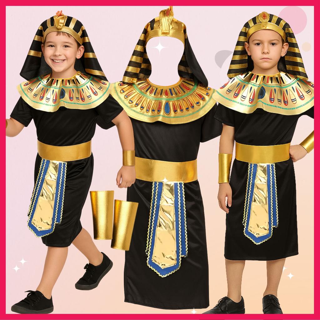 Pharaoh Costume Egyptian Egyptian Pharaoh Costume BALL Carnival 122 128 134 J I 11 b