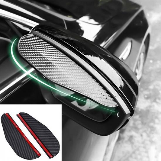 Exterior Side Rearview Mirror Rain Eyebrow Cover Trim For Car Auto Accessories