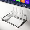 Router Wall Hanging Shelf Projector Shelf Wall Mount Floating Shelves Punching-Free Storage Rack for Bedroom Living Room