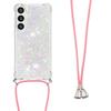 For Samsung Galaxy S24 FE TPU Case Quicksand Design Phone Cover with Lanyard