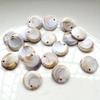 30 шт. Красивая круглая подвеска из бисера цвета ракушки, подходящая для изготовления ювелирных изделий, браслетов, ожерелий, серег, декоративных аксессуаров ручной работы