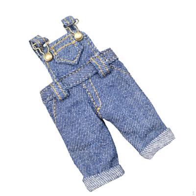 1/12 BJD Кукольный комбинезон Ob11 Одежда Джинсовый костюм для кукол своими руками