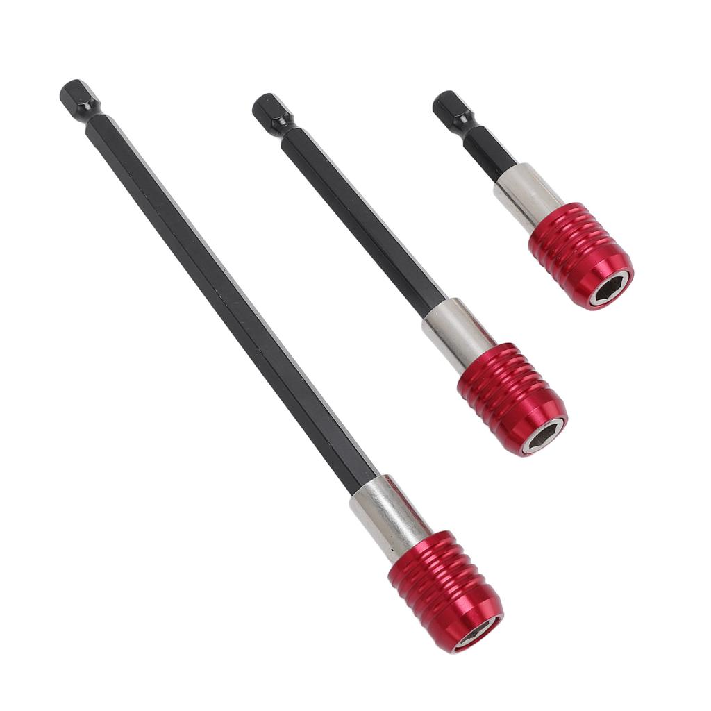 3PCS Set Drill Screwdriver Bit Extender 14 Inch Hex Shank 60mm 100mm 150mm Wood Spade Drill Bit