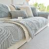 Advanced Jacquard Sofa Blanket Autumn and Winter Plush Thick Sofa Cushion Living Room Decoration Couch Anti Slip Cover Cloth Towel