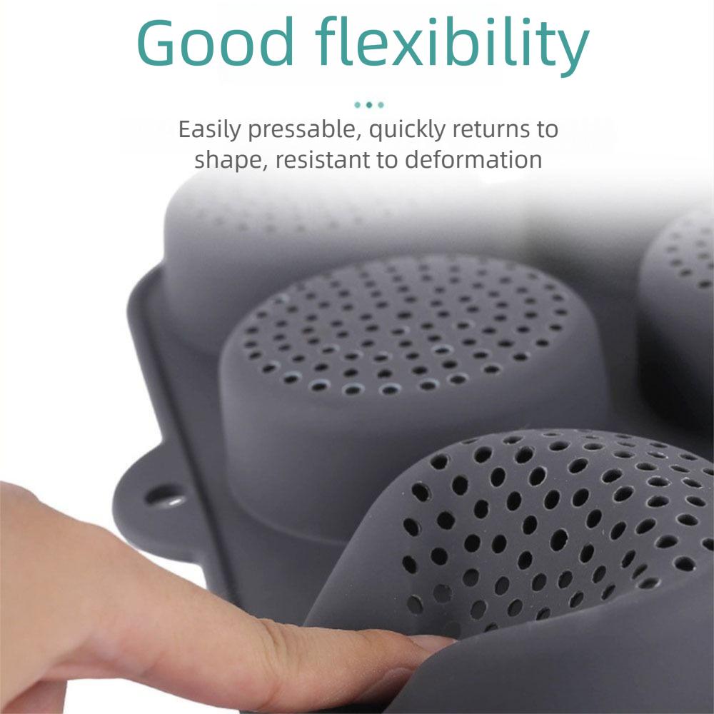 Food Grade Silicone Hamburger Bun Mold Non-Stick Bread Loaf Making Pan Kitchen Use