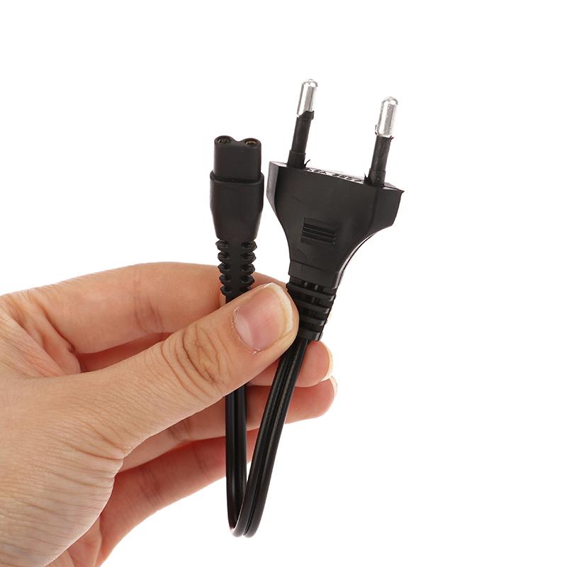 Black Eu 220V Ac Dual Hole Charging Cord Universal For Rechargeable Strong Light Flashlight 1101 1106 1108