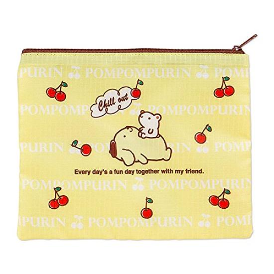 Sanrio Pompompurin Flat Pouch (Cool Pudding)