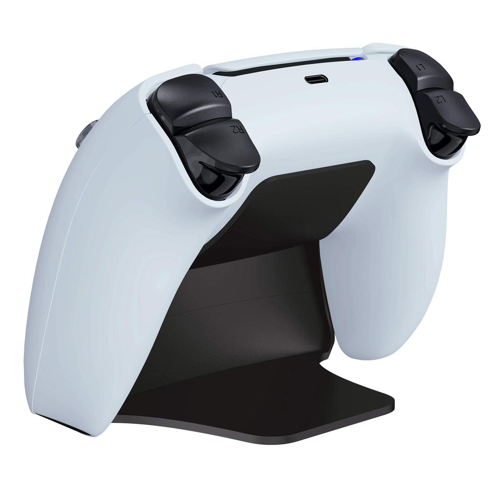Подставка для контроллера PS5 PlayVital с резиновыми накладками, совместимая с контроллерами PlayStation 5 [Черный]