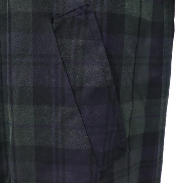 COMMONPEOPLE пальто из смесовой шерсти в клетку S темно-синий x зеленый Мужское Б/У