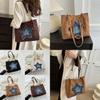 Trendy Simple Women's Shoulder Bag Spacious Tote Bag In Black White Brown Colors