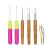 5/7/8/9 шт. набор крючков с изогнутой защелкой, игла для вязания крючком, инструмент для дредов, крючки для вязания, инструмент для наращивания волос, инструмент для плетения