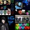 Stunning Led Light Up Mask For Halloween Featuring V For Vendetta Anonymous Design