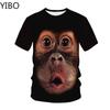 2020 Men's T-Shirts 3D Printed Animal Monkey Tshirt Short Sleeve Funny Design Casual Tops Tees Male Casual Streetwear