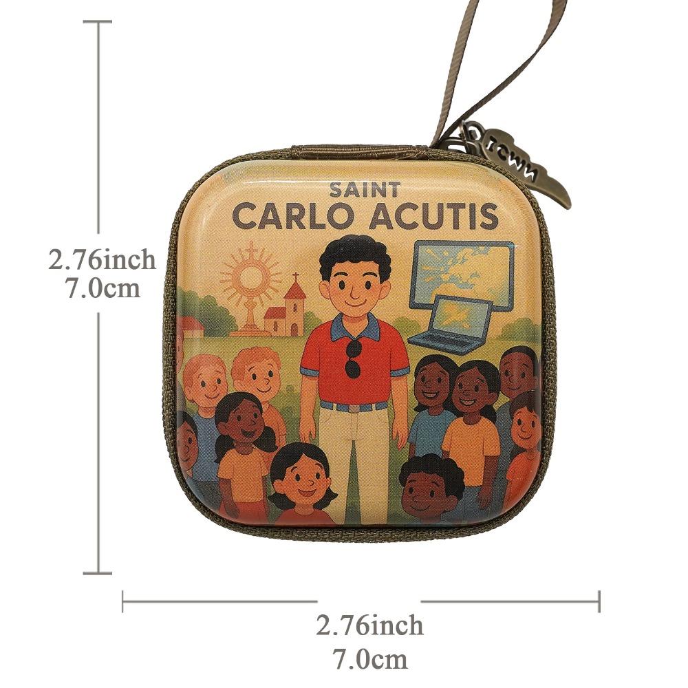 Сумка для хранения молитвенных четок на молнии Дева Мария Христианский подарок Портативные религиозные предметы Преданные