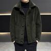Autumn and Winter Jackets Men's Suede Wear Sheep Shears On Both Sides, Thickened Fleece Jackets, Fattened and Enlarged Fur Integrated Men