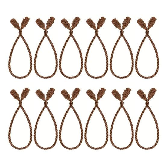 12Pcs Christmas Garland Ties 20 Inches Reusable Flexible Wreath Hanging Ropes Wreath Twist Tie for Banister Railings Stairs Trees Holiday Decoration