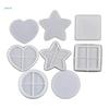 Square Heart Round-Star Silicone Mold Frame Resin Mold