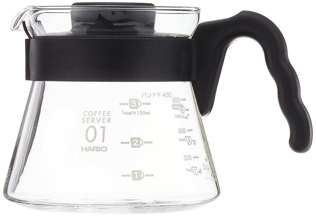 Кофейный сервиз HARIO V60 Safe 450 мл, черный, сделано в Японии, микроволновая печь/посудомоечная машина VCS-01B
